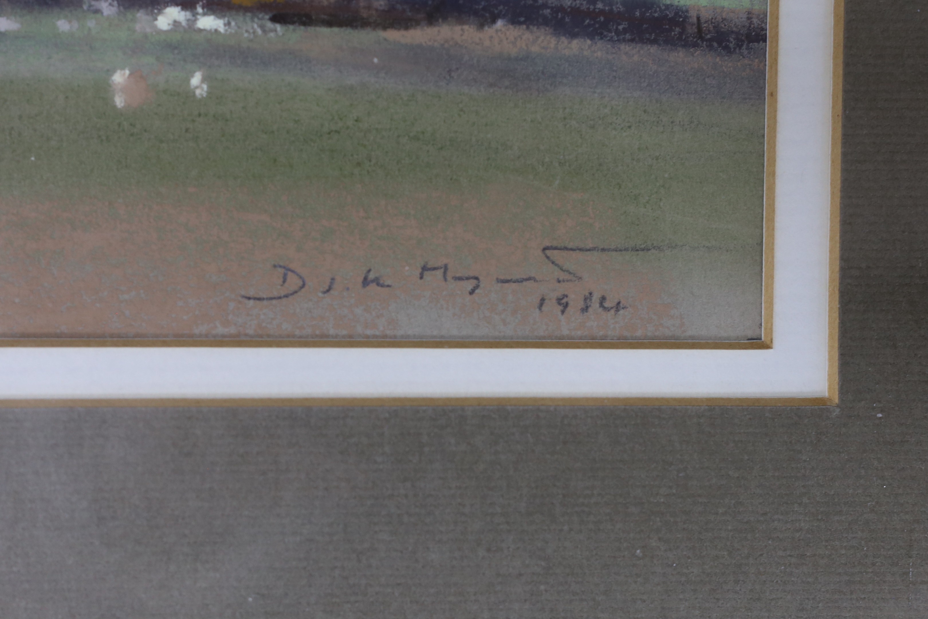 Derek Mynott (1925-1994), pastel, 'Winchelsea, January', signed and dated 1984, 25 x 36cm